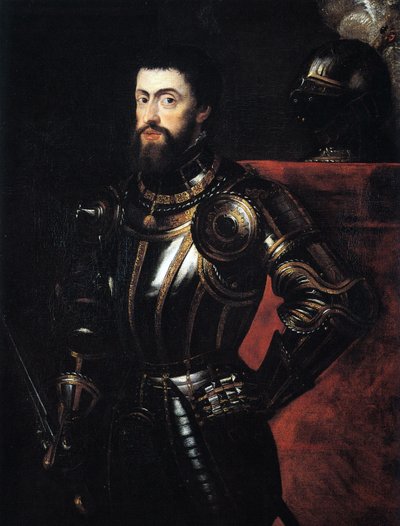 Karl V. in Rüstung von Peter Paul Rubens